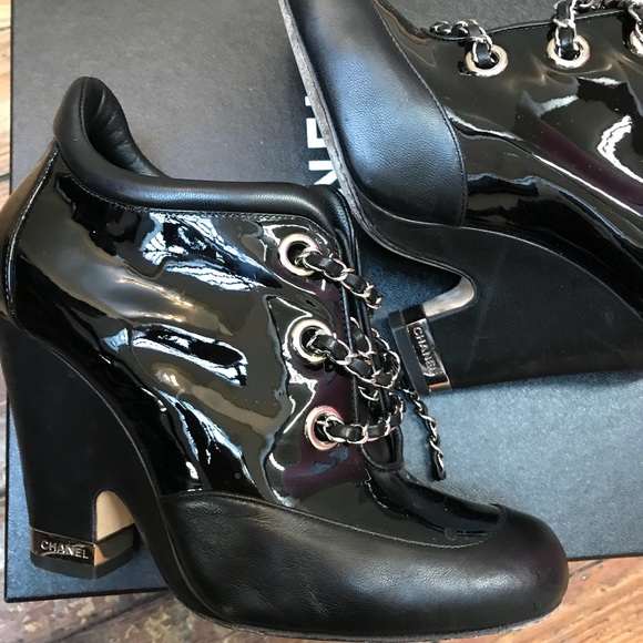 Authentic Chanel Chain Short Boot - Picture 8 of 8